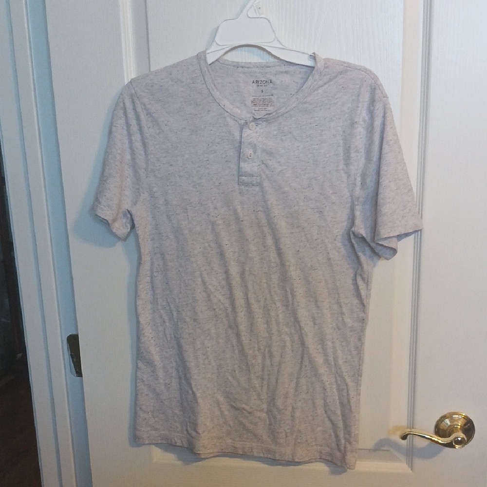 Mens Arizona Jean Company Gray Short Sleeve Tee -Size S